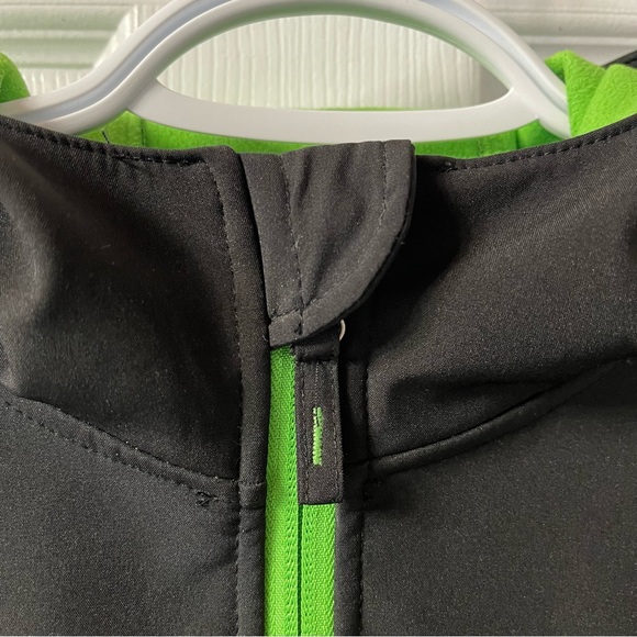 Free Country jacket with hood youth size XL 14-16 black green grey *like new* - Picture 3 of 9